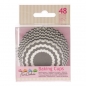 Preview: Cupcake Backförmchen - Chevron Grau